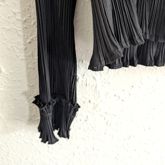 WD.NY Black Pleated Blouse - Picture 5 of 5